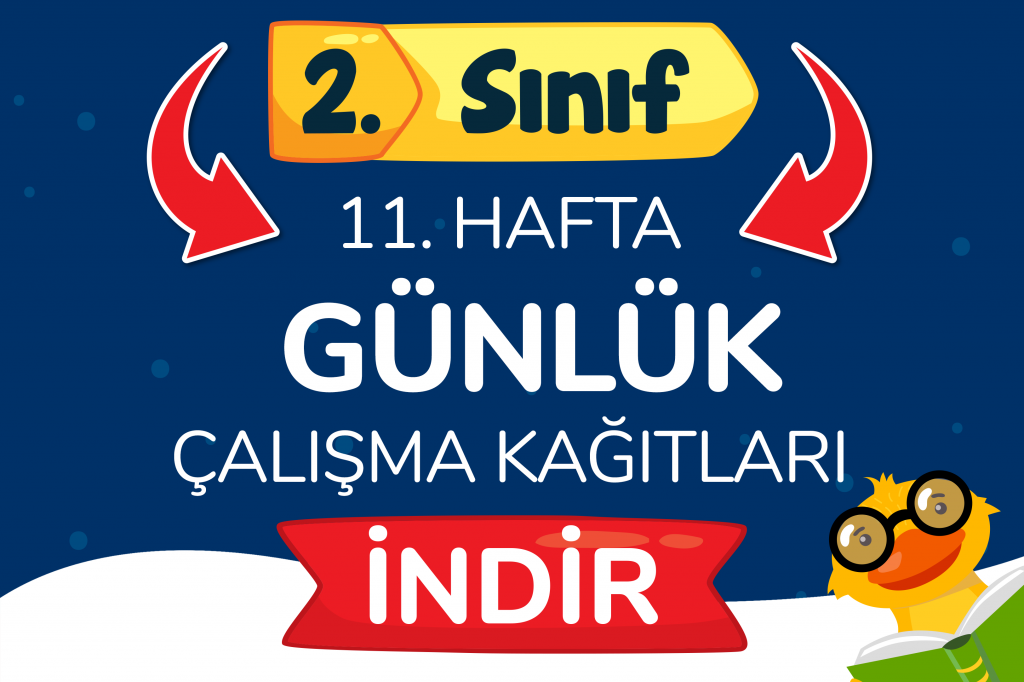 2. Sınıf Günlük Ödevler 11. Hafta Öğretmen Evde