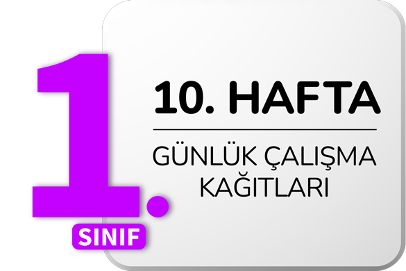 1 sinif gunluk odevler 10 hafta ogretmen evde